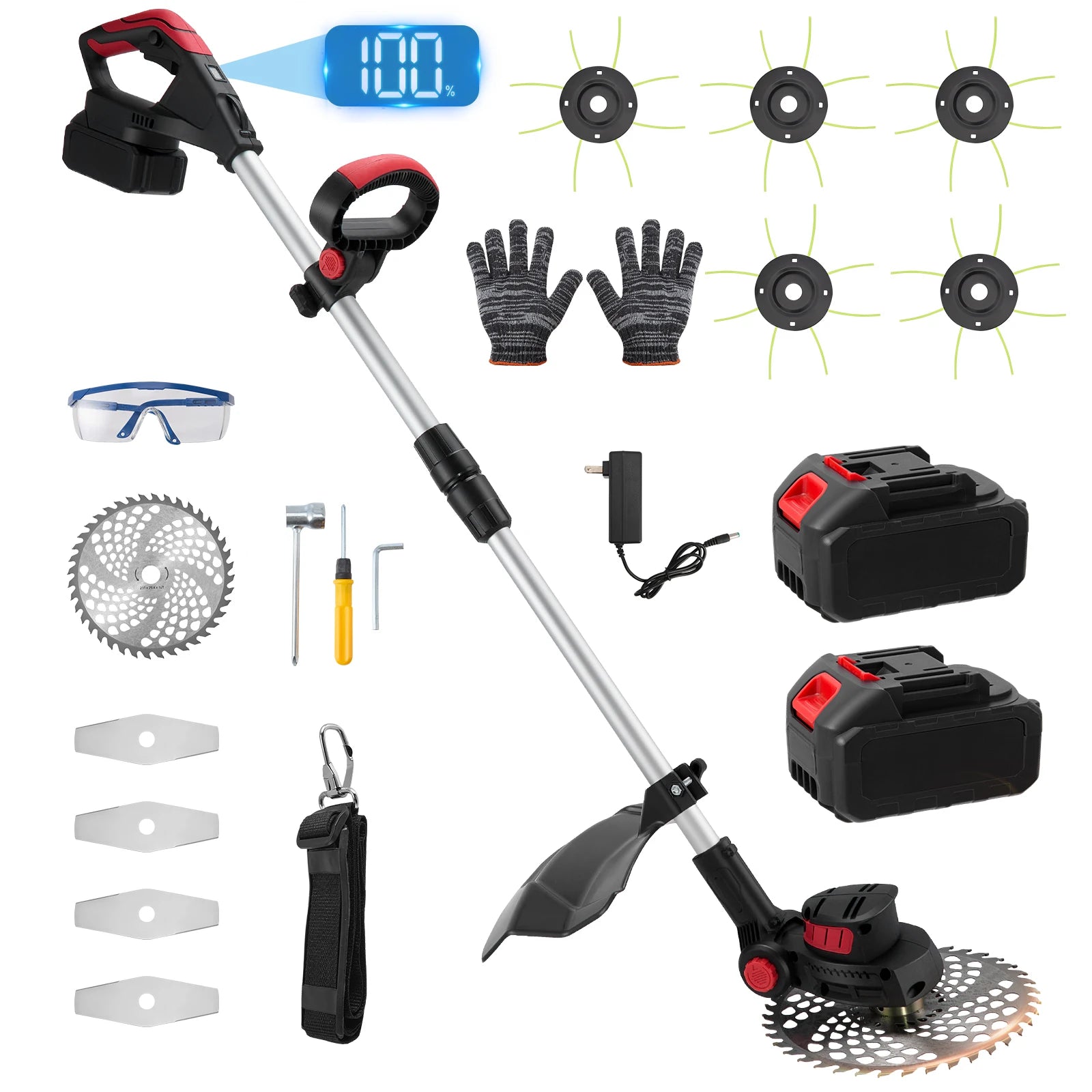 Freischneider kabellos – verstellbar, für Wildwuchs • 12 cm