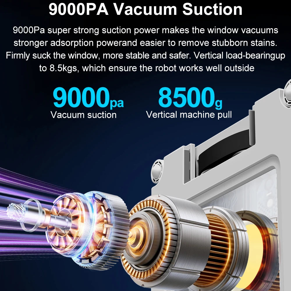 ABIR Fensterreinigungsroboter WD9 – 9000 Pa, Fensterreinigung