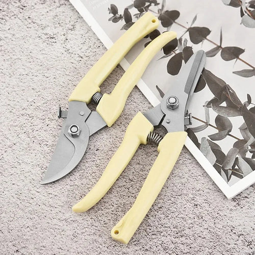 1PC Stainless Steel Pruning Scissors Cutting Multifunctional Flower Tree Branch Bypass Garden Pruner Hand Shear Clipper Tool